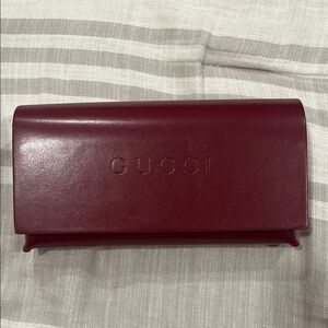 Gucci Red Leather Case